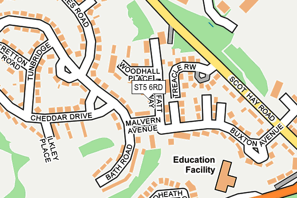 ST5 6RD map - OS OpenMap – Local (Ordnance Survey)