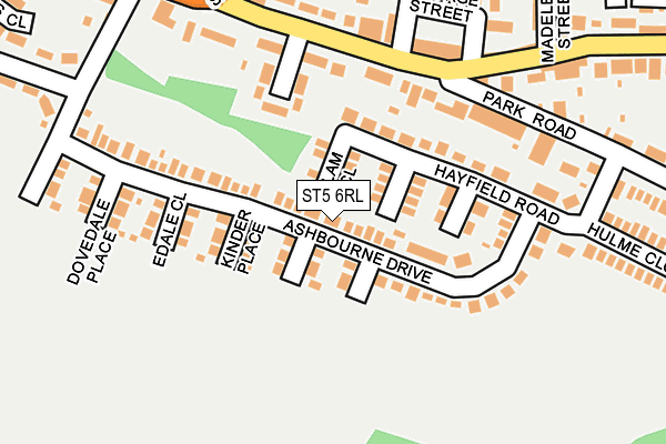 ST5 6RL map - OS OpenMap – Local (Ordnance Survey)