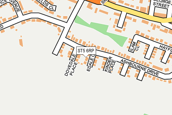 ST5 6RP map - OS OpenMap – Local (Ordnance Survey)