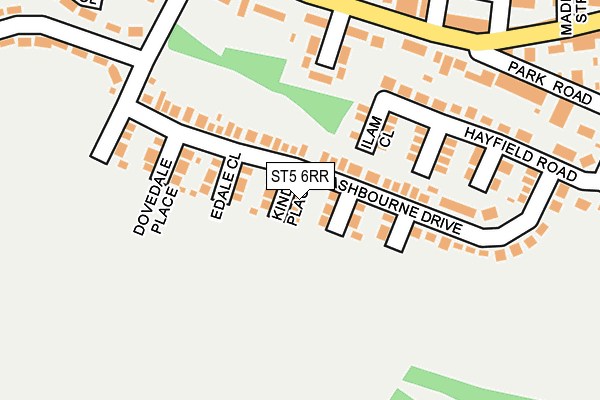 ST5 6RR map - OS OpenMap – Local (Ordnance Survey)