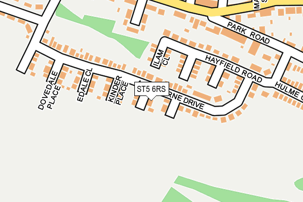 ST5 6RS map - OS OpenMap – Local (Ordnance Survey)