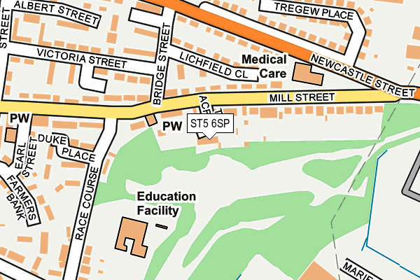 ST5 6SP map - OS OpenMap – Local (Ordnance Survey)