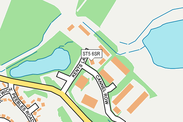 ST5 6SR map - OS OpenMap – Local (Ordnance Survey)