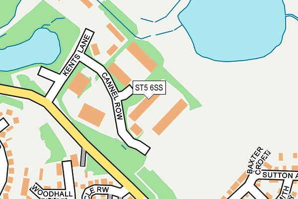 ST5 6SS map - OS OpenMap – Local (Ordnance Survey)