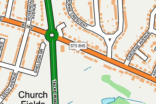 ST5 8HS map - OS OpenMap – Local (Ordnance Survey)