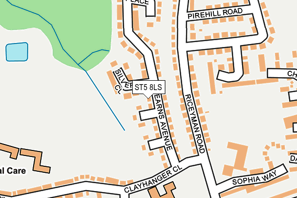 ST5 8LS map - OS OpenMap – Local (Ordnance Survey)