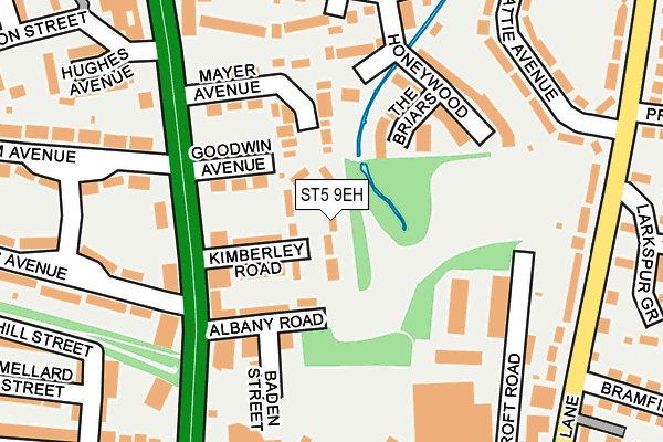 ST5 9EH map - OS OpenMap – Local (Ordnance Survey)