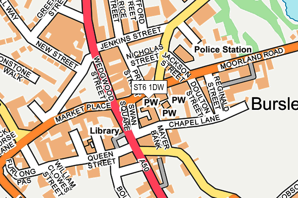 Map of A&F PACKAGING SUPPLIES LTD at local scale