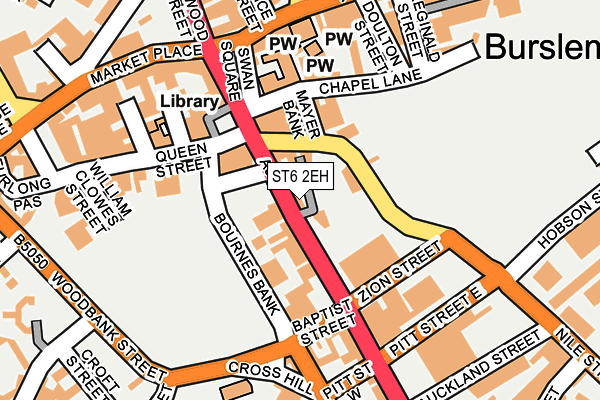 ST6 2EH map - OS OpenMap – Local (Ordnance Survey)