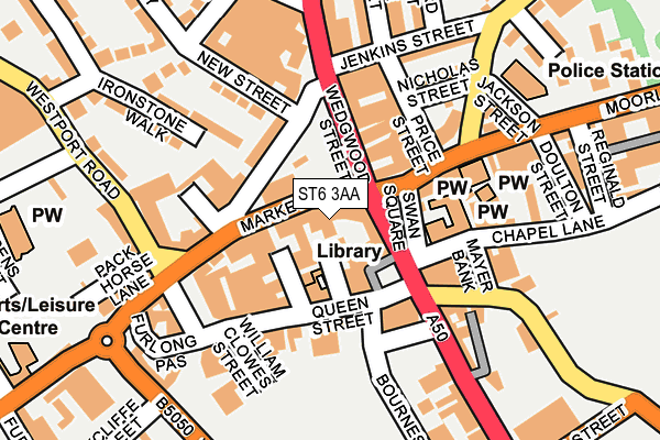 Map of HOBSON CONVENIENCE LTD at local scale