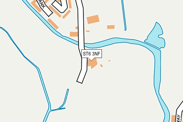 ST6 3NF map - OS OpenMap – Local (Ordnance Survey)