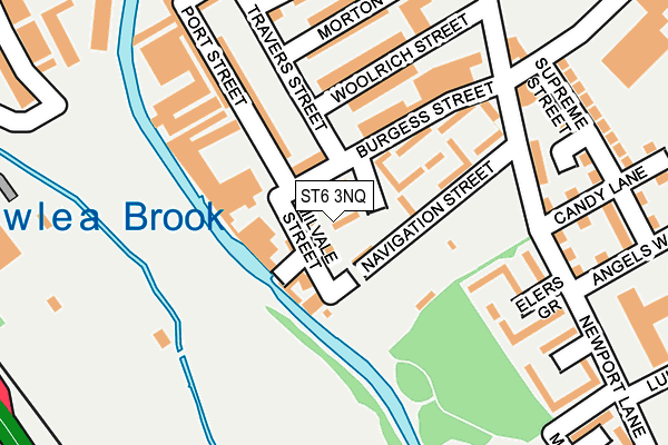 ST6 3NQ map - OS OpenMap – Local (Ordnance Survey)