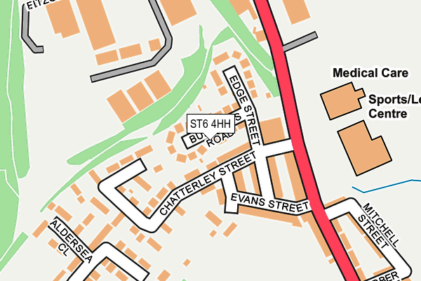 ST6 4HH map - OS OpenMap – Local (Ordnance Survey)