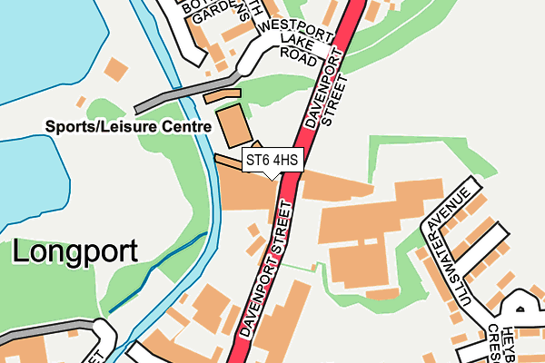 ST6 4HS map - OS OpenMap – Local (Ordnance Survey)