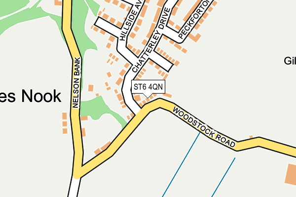 ST6 4QN map - OS OpenMap – Local (Ordnance Survey)