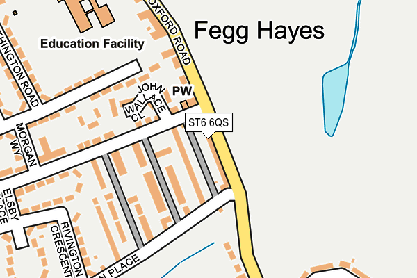 ST6 6QS map - OS OpenMap – Local (Ordnance Survey)