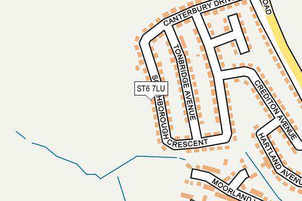 ST6 7LU map - OS OpenMap – Local (Ordnance Survey)