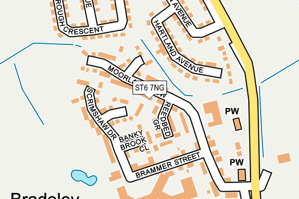 ST6 7NG map - OS OpenMap – Local (Ordnance Survey)