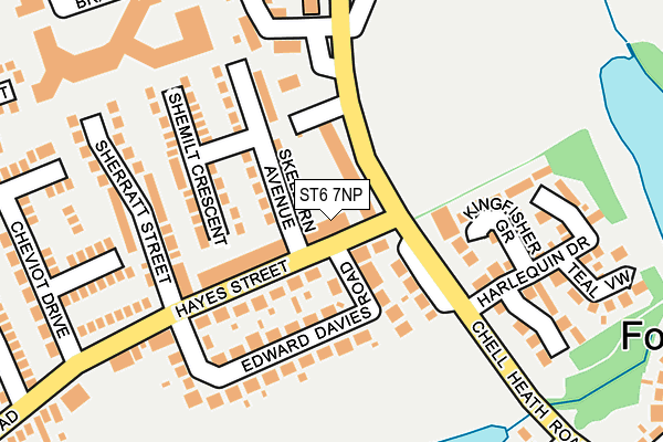 ST6 7NP map - OS OpenMap – Local (Ordnance Survey)