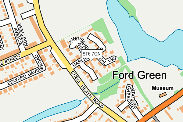 ST6 7QN map - OS OpenMap – Local (Ordnance Survey)