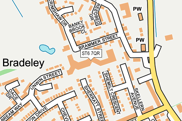 ST6 7QR map - OS OpenMap – Local (Ordnance Survey)