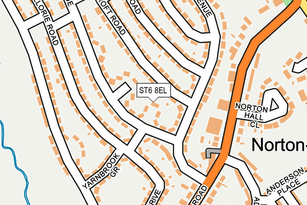 ST6 8EL map - OS OpenMap – Local (Ordnance Survey)