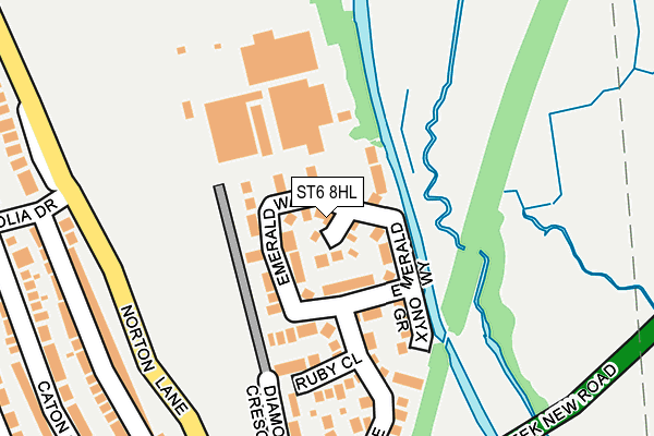 ST6 8HL map - OS OpenMap – Local (Ordnance Survey)