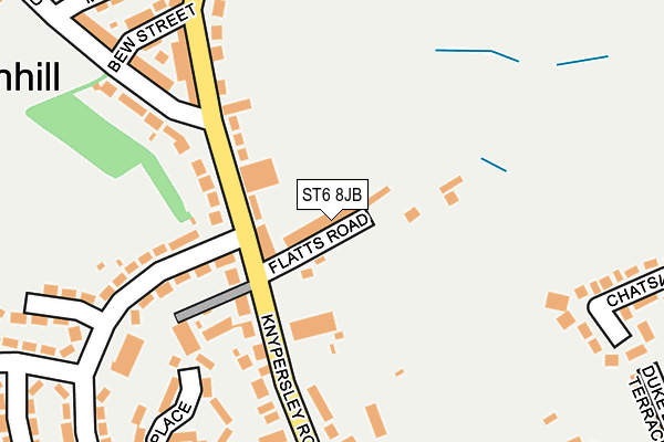 ST6 8JB map - OS OpenMap – Local (Ordnance Survey)