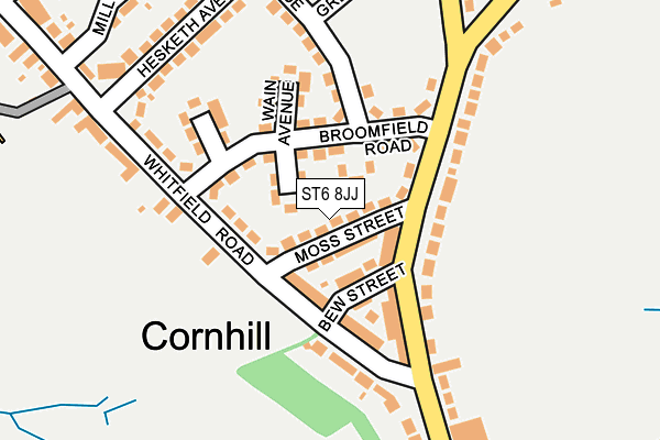 ST6 8JJ map - OS OpenMap – Local (Ordnance Survey)