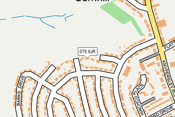 ST6 8JR map - OS OpenMap – Local (Ordnance Survey)