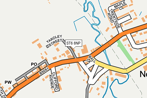 ST6 8NP map - OS OpenMap – Local (Ordnance Survey)