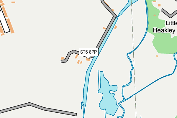 ST6 8PP map - OS OpenMap – Local (Ordnance Survey)