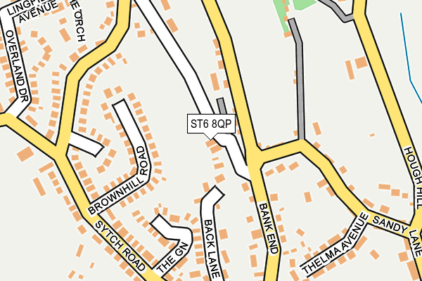 ST6 8QP map - OS OpenMap – Local (Ordnance Survey)