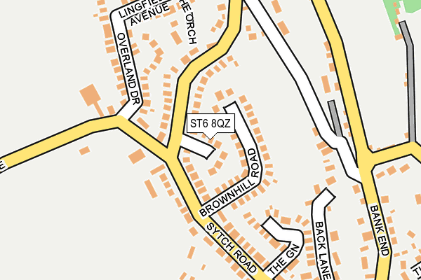 ST6 8QZ map - OS OpenMap – Local (Ordnance Survey)