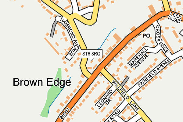 ST6 8RQ map - OS OpenMap – Local (Ordnance Survey)