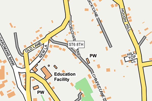 Map of LIBERTY UPHOLSTERY AND TEXTILES LTD at local scale