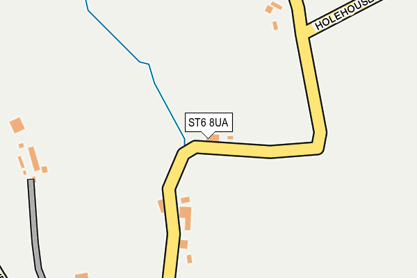 ST6 8UA map - OS OpenMap – Local (Ordnance Survey)
