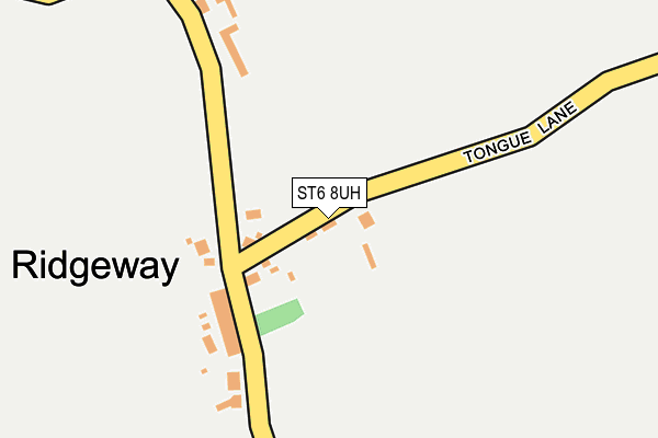 ST6 8UH map - OS OpenMap – Local (Ordnance Survey)