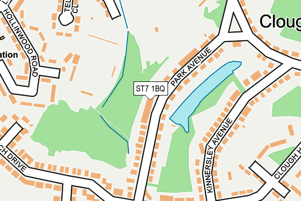 ST7 1BQ map - OS OpenMap – Local (Ordnance Survey)