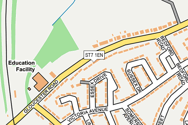 ST7 1EN map - OS OpenMap – Local (Ordnance Survey)