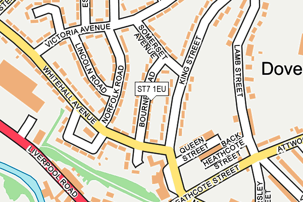 ST7 1EU map - OS OpenMap – Local (Ordnance Survey)