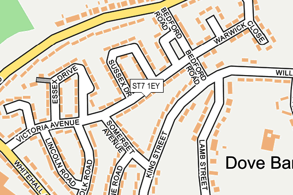 ST7 1EY map - OS OpenMap – Local (Ordnance Survey)