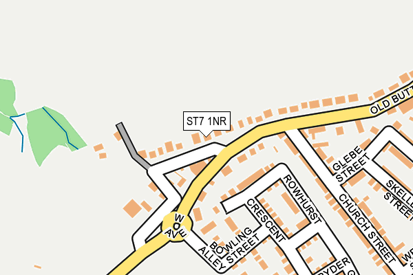 ST7 1NR map - OS OpenMap – Local (Ordnance Survey)