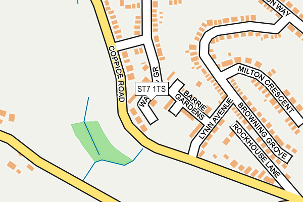 ST7 1TS map - OS OpenMap – Local (Ordnance Survey)