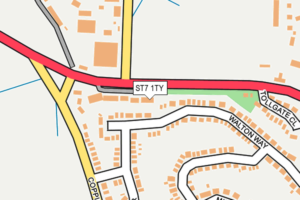 ST7 1TY map - OS OpenMap – Local (Ordnance Survey)