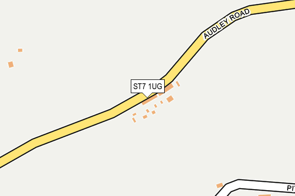 ST7 1UG map - OS OpenMap – Local (Ordnance Survey)