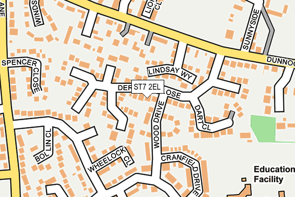 ST7 2EL map - OS OpenMap – Local (Ordnance Survey)