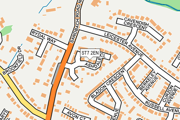 ST7 2EN map - OS OpenMap – Local (Ordnance Survey)