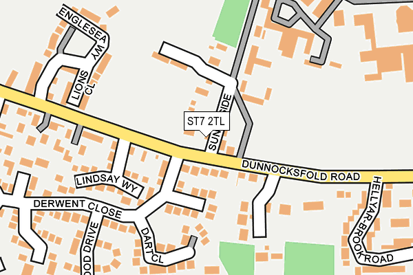 ST7 2TL map - OS OpenMap – Local (Ordnance Survey)