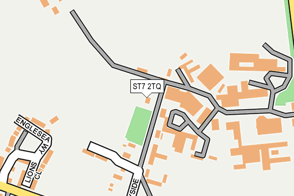 ST7 2TQ map - OS OpenMap – Local (Ordnance Survey)